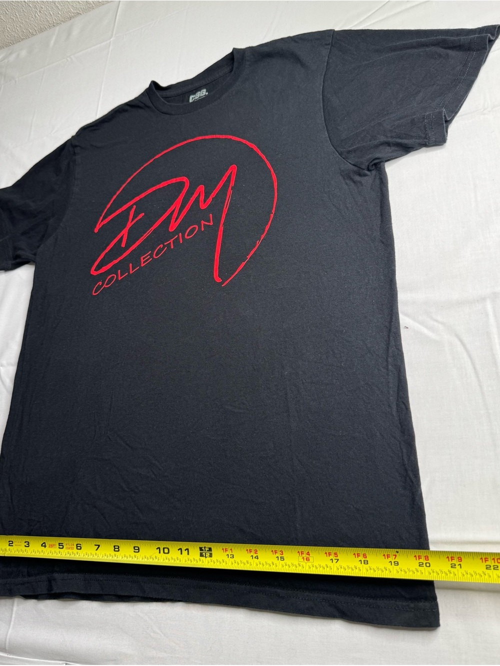SD Collection Black Tee with Red Script Logo - Picture 2 of 8